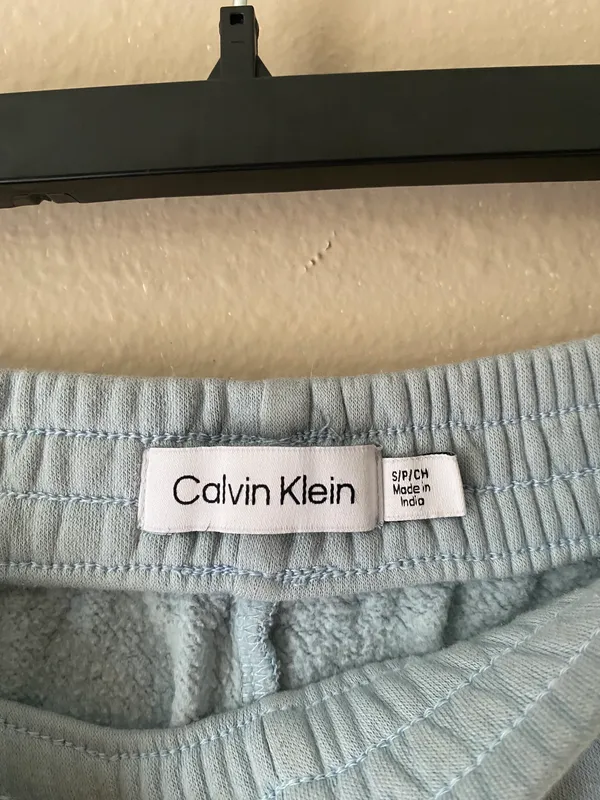 Calvin Klein Light Blue Soft Shorts - Image 4