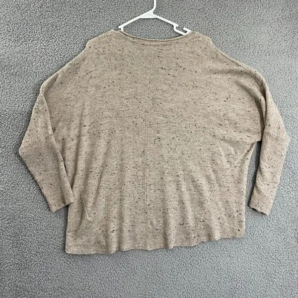 Apt.9 Sweater‎ Women XL Tan Speckled Casual Drop Sleeve Scoop Neck - Image 6