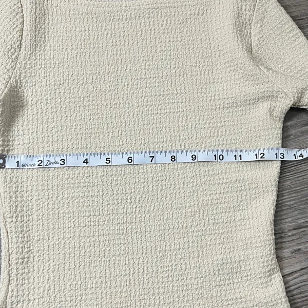 Reformation Cream Textured Knit Top - Image 6