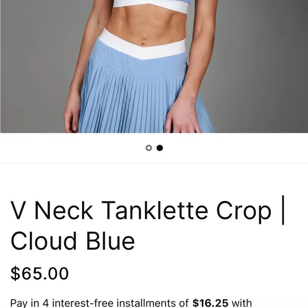 Set Active V Neck Sports Bra - Image 3