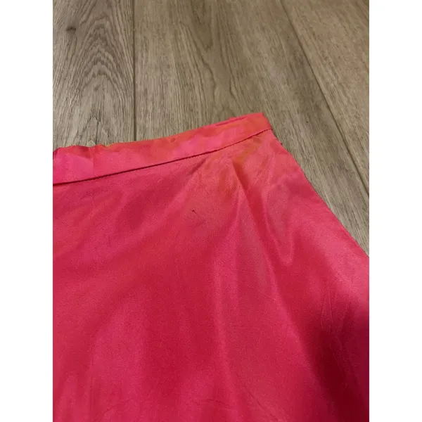 Vintage Michaelangelo Pink Iridescent Circle Skirt Made in USA Size 4 High Waist - Image 3