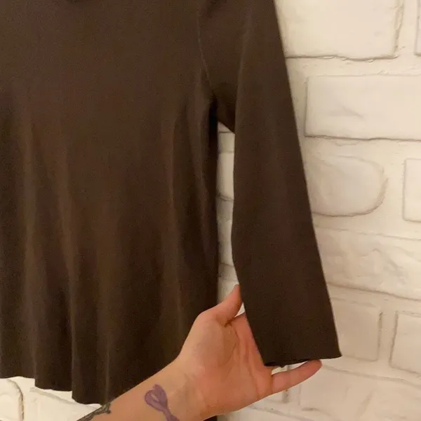 Zara knit top with beaded neckline size small - Image 4