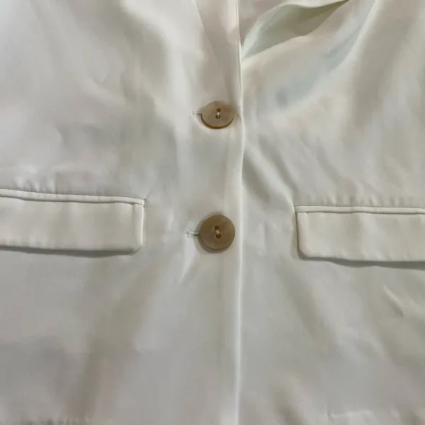 Lush Clothing Cream Blazer with Wooden Buttons size M - Image 12