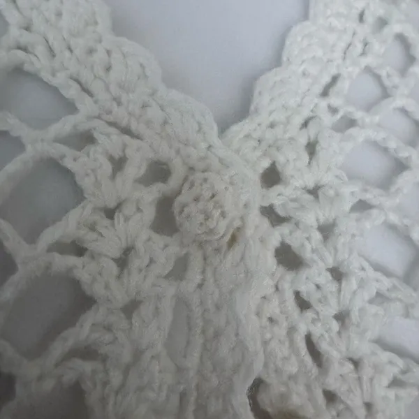 Vintage Casual Corner Cottage Core Crotchet Cotton Knit Cardigan Sweater - Image 3