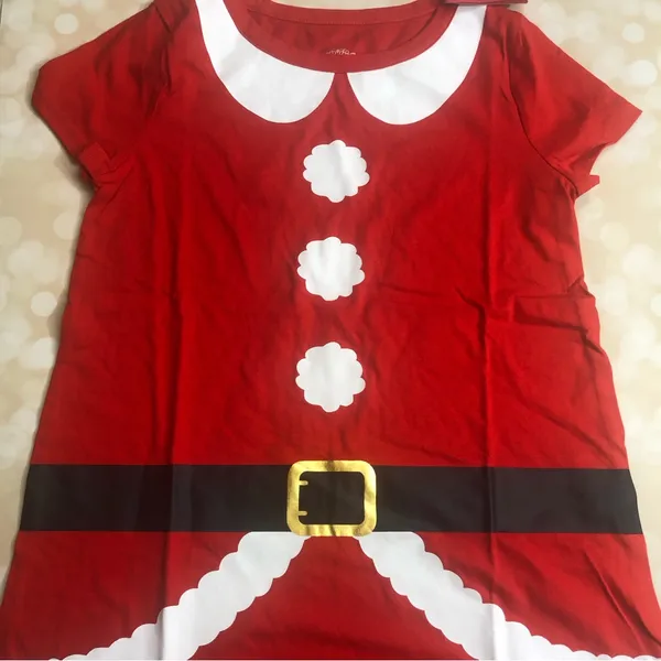 Wondershop Santa Nightgown / Christmas Pajamas in Red — Size: XS — Brand New! - Image 3