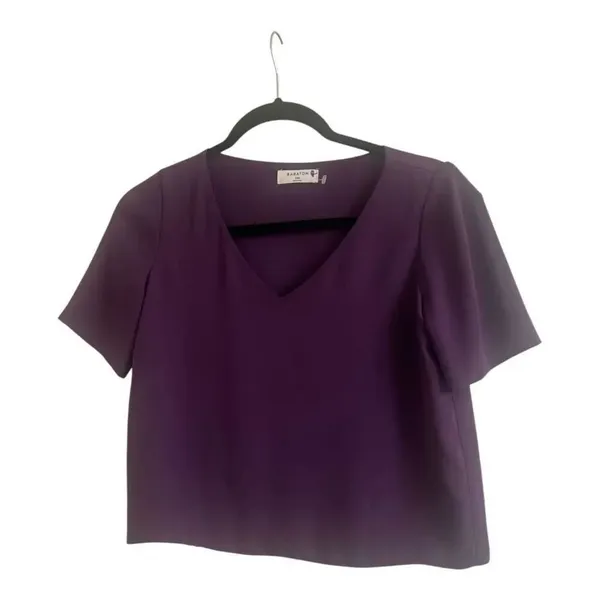 ✨Aritzia BABATON Randy Purple Sz XXS Blouse✨ - Image 7