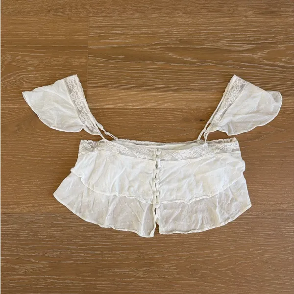 Meshki Top & Skirt Set Skylar Size S White - Image 7