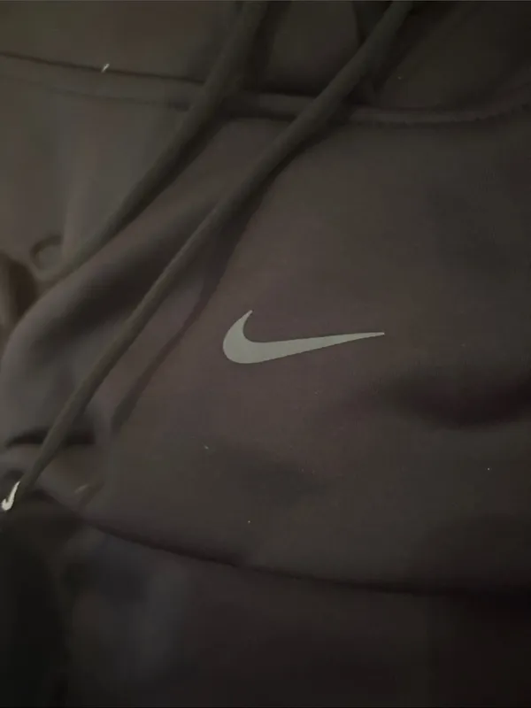 Nike Black Pullover Hoodie with Small Swoosh - Image 3