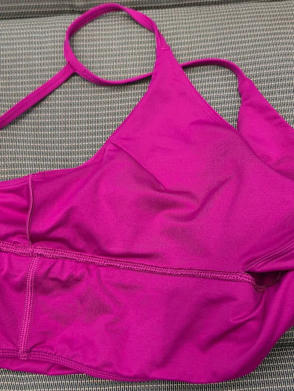 Lululemon Twist Bra Long Line Raspberry M/L - Image 7