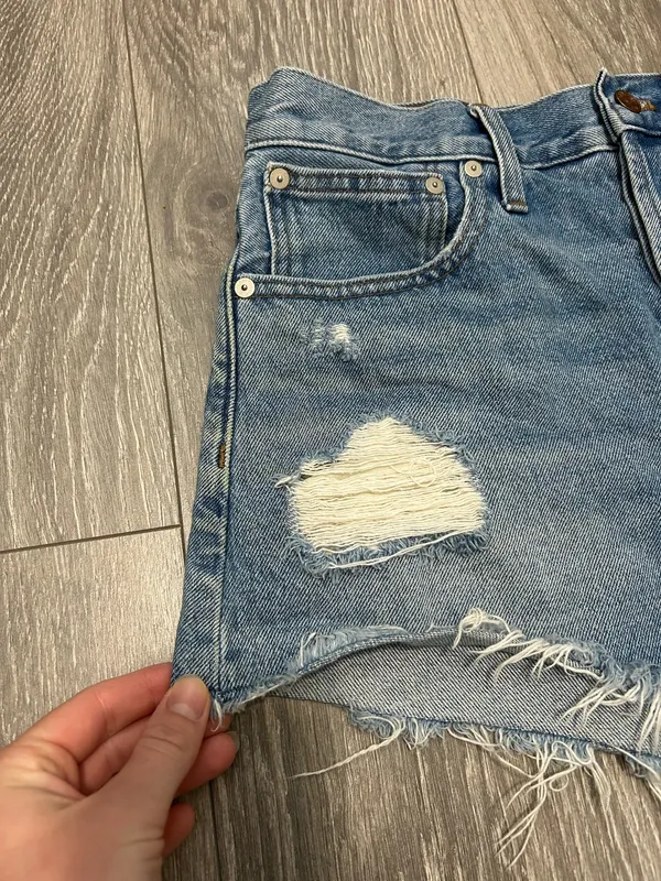 Madewell Women’s Relaxed Denim Shorts Size W27 - Image 4