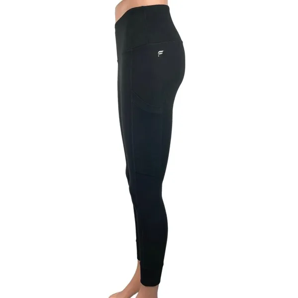 Fabletics Black Low Rise Skinny Leg Activewear Yoga Athletic Tight Leggings XS - Image 2