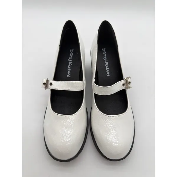 Dirty Laundry Chunky Heel Platform White Lug Sole Mary Jane Loafer 9.5 Y2K - Image 2