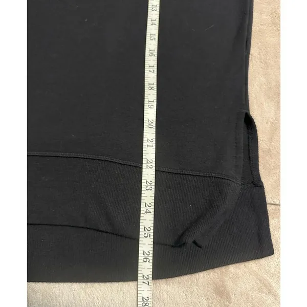 Athleta Crewneck Sweatshirt Tunic Size Small Black Soft Pullover Athleisure - Image 5