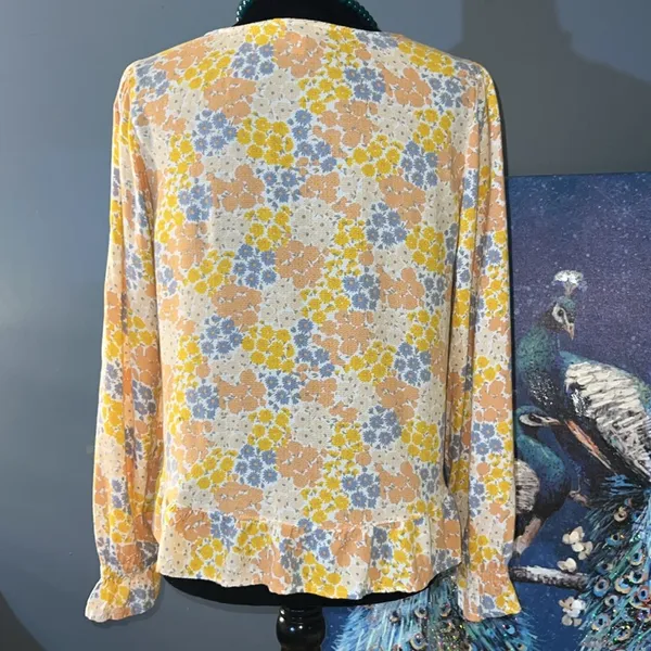 Size S Floral Boho Top - Image 8
