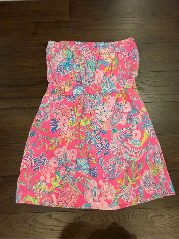 Lilly Pulitzer Pink Isle Shell Me Something Good Coverup Size Medium - C67-023 - Image 7