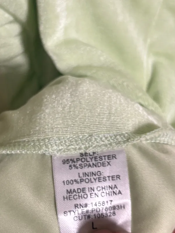 Privy Green Draped Dress Size Large - Image 7