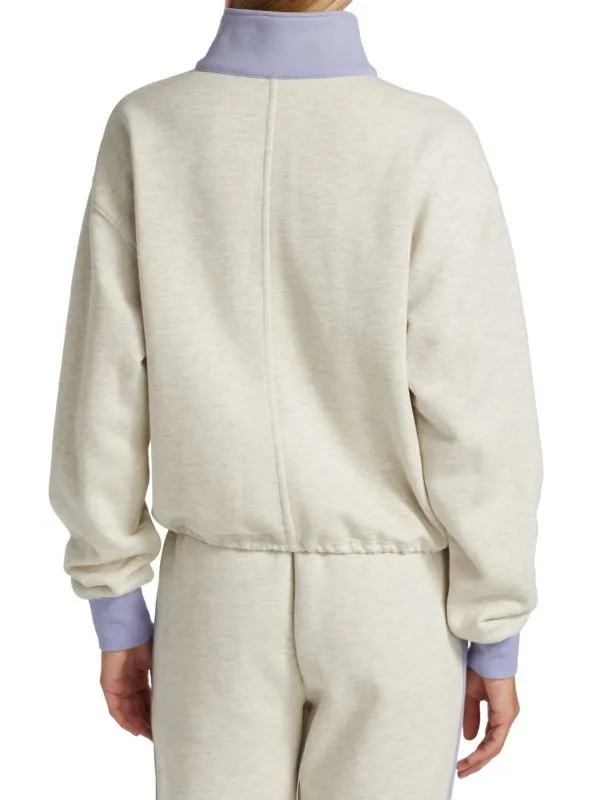Alys colorblock cotton-blend half-zip sweatshirt sweater size S small - Image 18