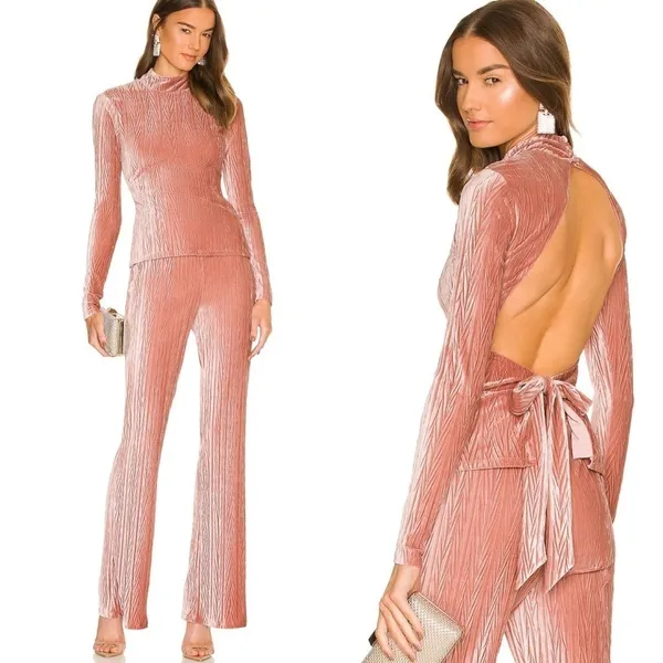 NWT Michael Costello x REVOLVE Piera‎ Top in Mauve Size Medium - Image 2