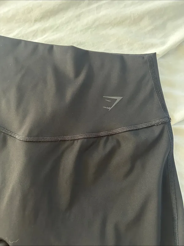 Classic Black Gym Shark High-Waisted Women’s Spandex Shorts - Image 3