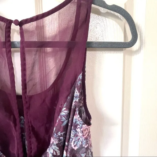 Kimichi blue UO floral rose purple sweetheart dress - Image 4
