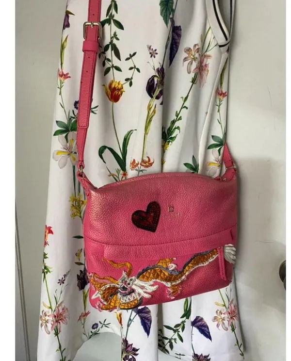 Kate Spade Pink Leather Crossbody With Customized - Image 8