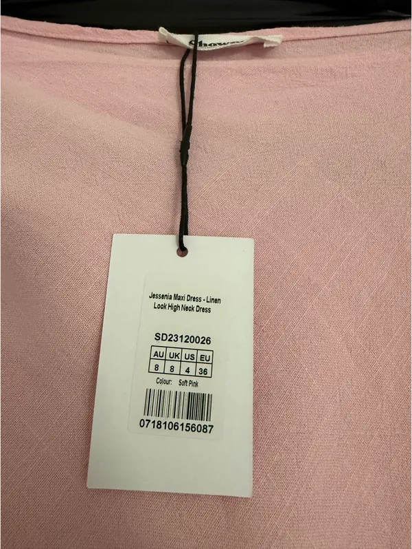 NWT Showpo Soft pink linen dress size 4 - Image 5