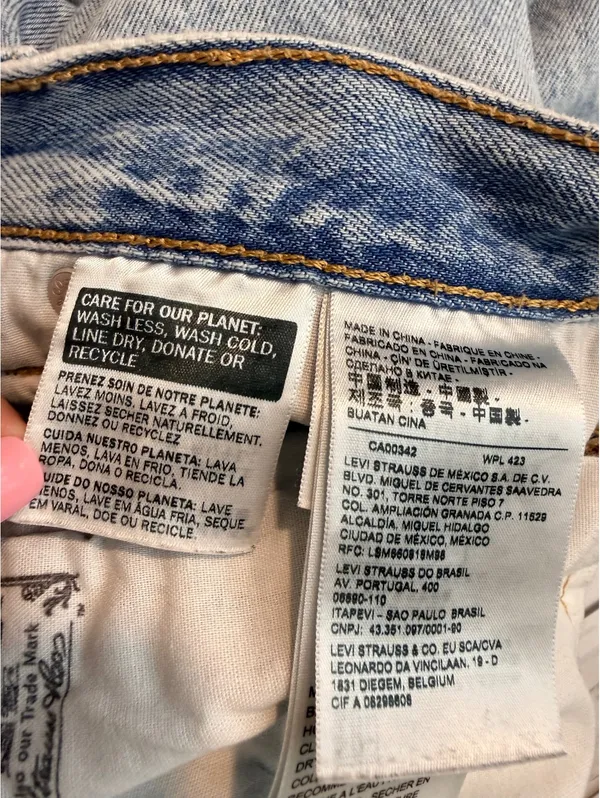 Levi’s Women’s 501 Premium Big E Crop Jeans W25 L26 Montgomery Light Wash - Image 10