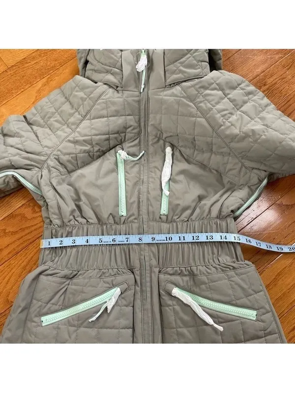 Free People Movement All Prepped Ski Snow Quilted Puffer Jacket Insulated Sz M - Image 6