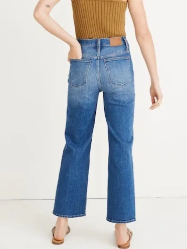 Madewell‎ Slim Wide Leg Jeans 23 Olympia High Rise Button Fly Quiet Luxury 90s - Image 2