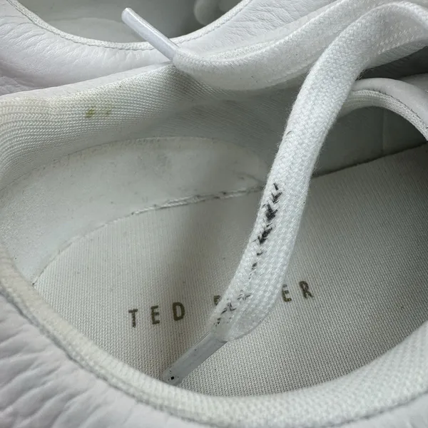 Ted Baker Women s Leather Sneakers, Blue/White, Size 10 - Image 5