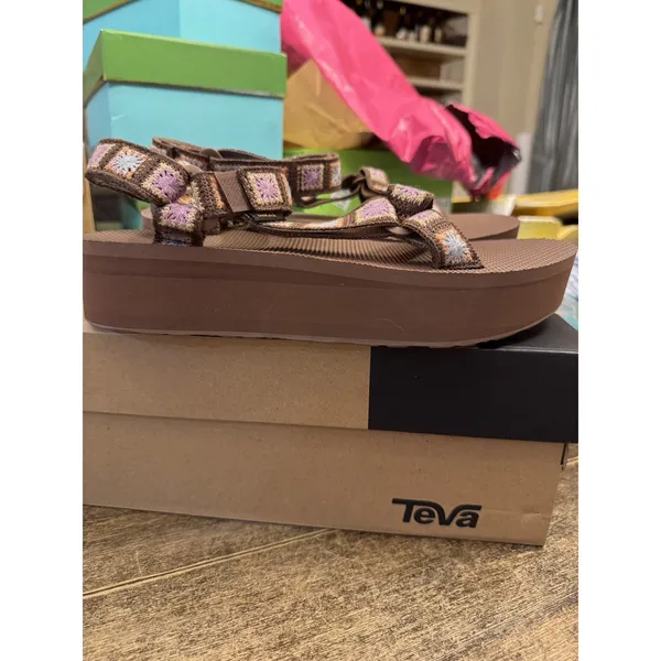 Teva Women's Flatform Universal Sandal Crochet Size 11 Gorpcore - Image 4