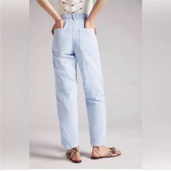 ANTHROPOLOGIE Maeve Tapered Pants Women’s size 10 Summer Iris Blue - Image 3