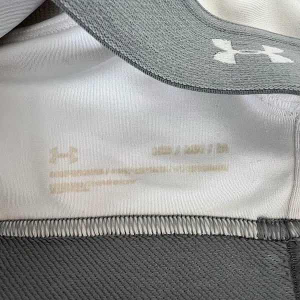 Under Armour Women's White and Gray Sports Bra - Image 3
