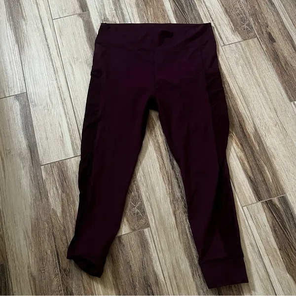 Fabletics burgundy leggings - Image 2