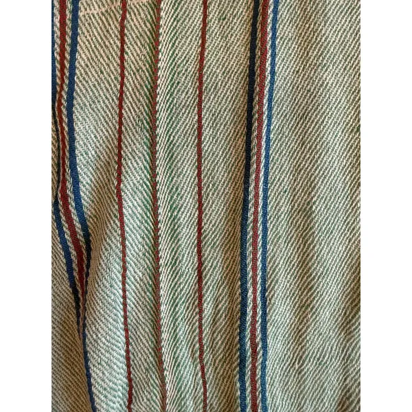 Jen's Pirate Booty Poncho Womens One Size Green Stripe Fringe Boho Serape Ruana - Image 3