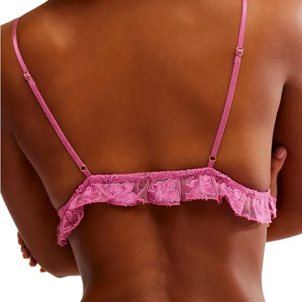 Free People Floral Lace Pink Bralette - Image 2