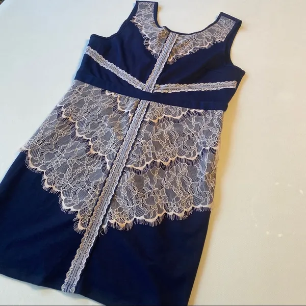 Maurices Ponte Lace Overlay Sheath Dress - Image 5