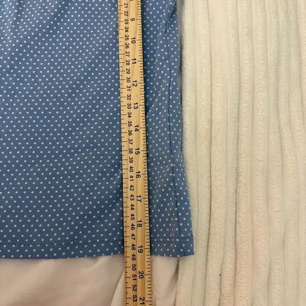 Old Navy Blue White Polka Dot Cami Size XL (14-16) Bow Accent New - Image 7