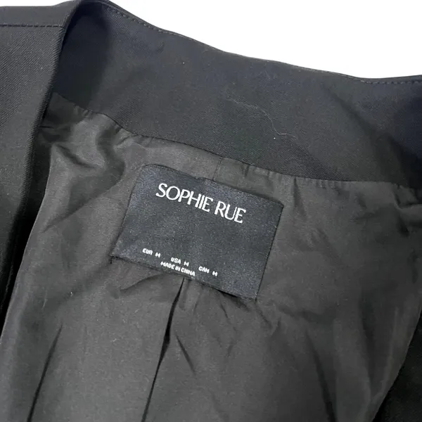 Sophie Rue Black Pauline Oversized Blazer Jacket Medium - Image 4