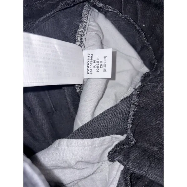 Abercrombie & Fitch A&F Mom Jean Women's 26/2 Black Paperbag High‎ Rise Belt - Image 4