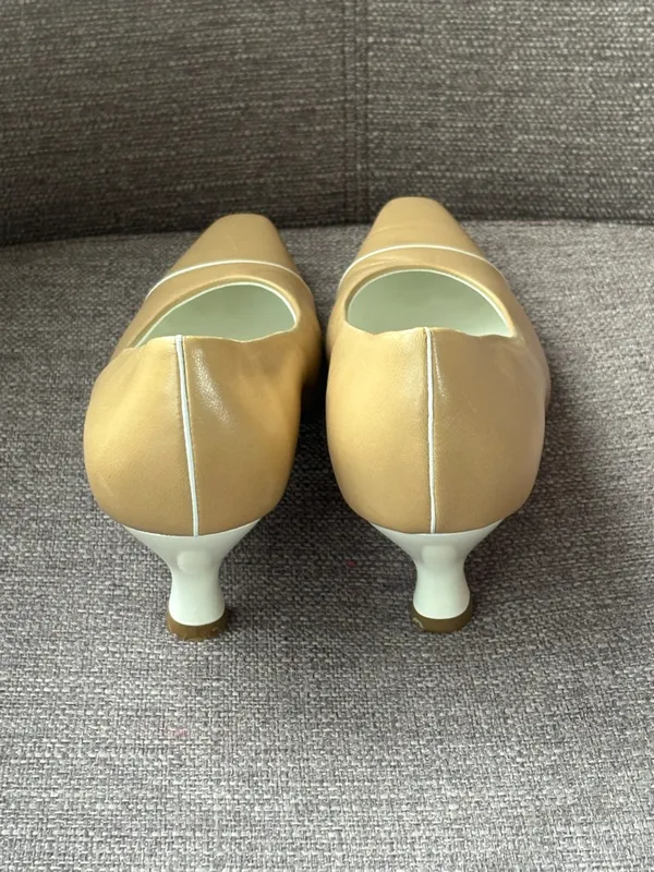 Salvatore Ferragamo Cap Toe Heels Shoes 9.5 - Image 3