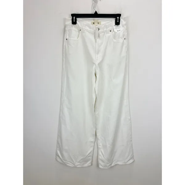 Madewell Superwide Leg Jeans Airy Denim Tile White High Rise Relaxed US 28 NWT - Image 7