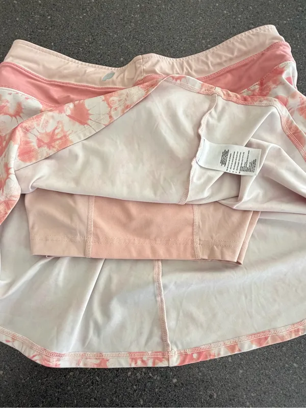 Prince Pink Floral Tie Dye Tennis Skort Athletic Golf Skirt Built-In Shorts M - Image 10