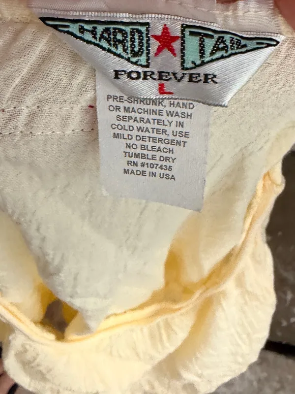 Hard Tail Forever Yellow Cotton Top nwot Size L - Image 5