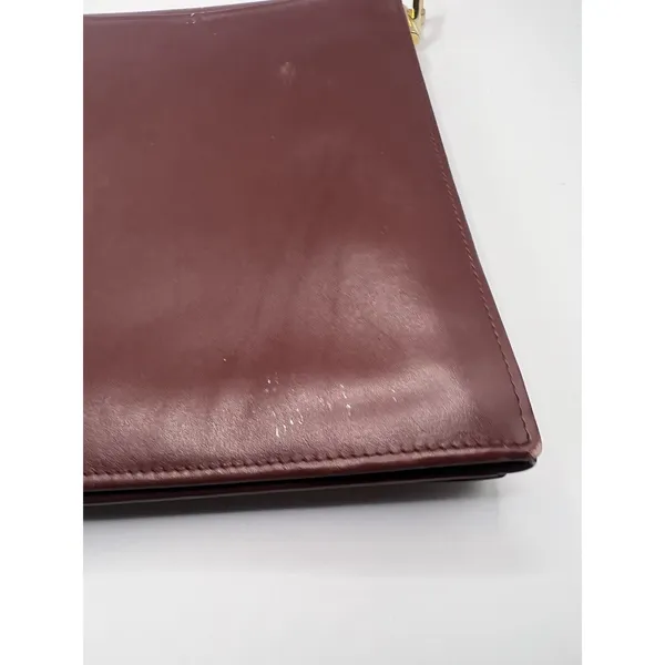 Cartier Vintage Must De Cartier Flap Bag Pouch No Strap Bordeaux - Image 6