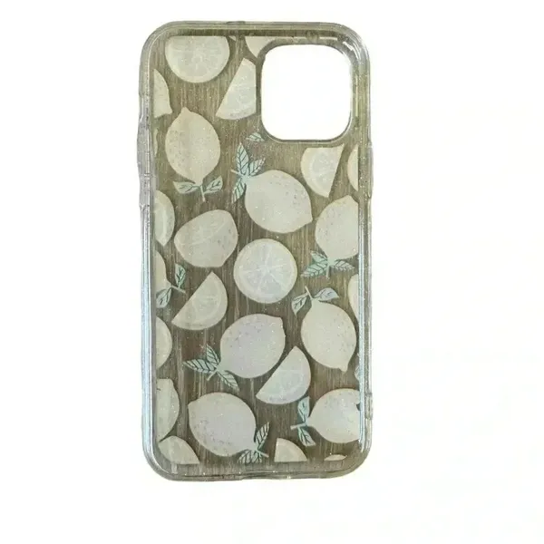 Yellow Lemon Novelty Print Soft Cover Case for iPhone 12 - Image 2