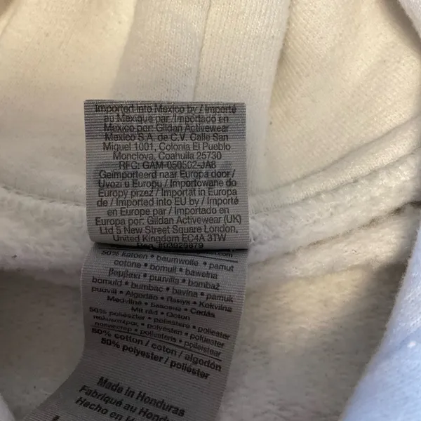 Gildan White Heavy Blend Hoodie - Image 7