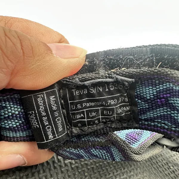 Teva Hurricane XLT2 Sandals Black Blue Purple Strappy Sport‎ Outdoors Women's 6 - Image 7