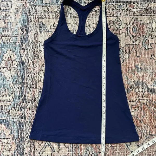 Lululemon Cool Racerback Tank Top Hero Blue Navy Size 6 - Image 7