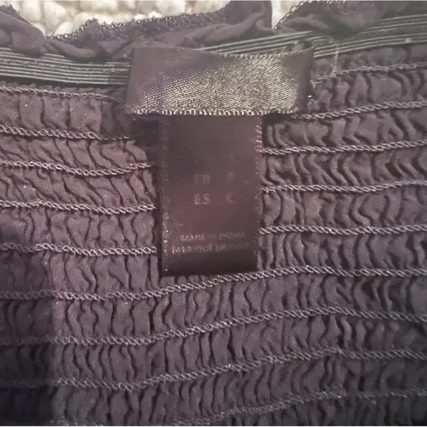 Black ruffle tank top - Image 4